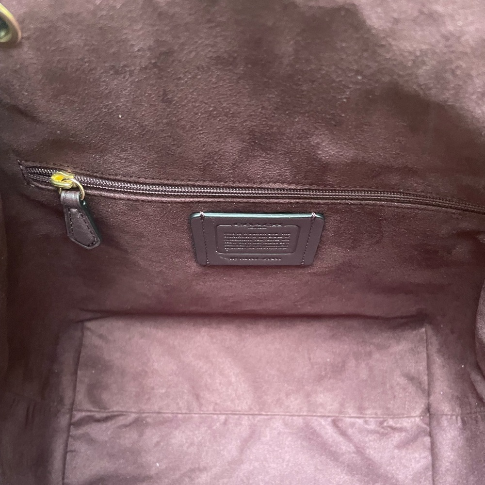 NWT!🤎🖤COACH KLEO SUEDE, SIGNATURE CANVAS BACKPACK & COACH ZIP CARD CASE! - Picture 6 of 10